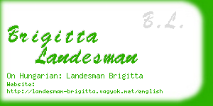 brigitta landesman business card